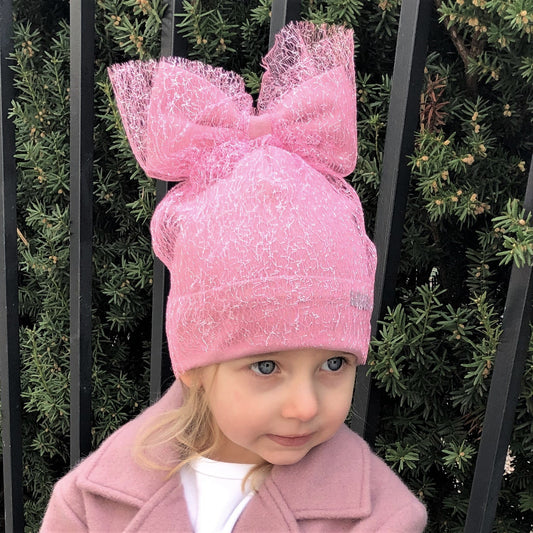 Ypatingai stilinga kepurė su tinkleliu FASHIONISTA rožinė