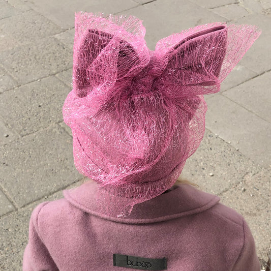 Ypatingai stilinga kepurė su tinkleliu FASHIONISTA rožinė