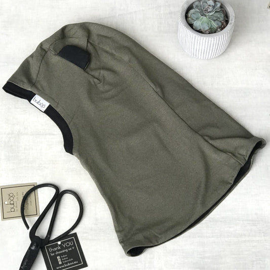 BEAR Cotton Kids Balaclava – Chaki | Spring/Autumn Helmet Hat – BUBOO