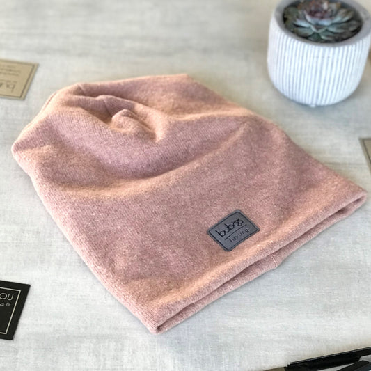 Kids beanie for fall winter spring BUBOO Luxury - Ash rose