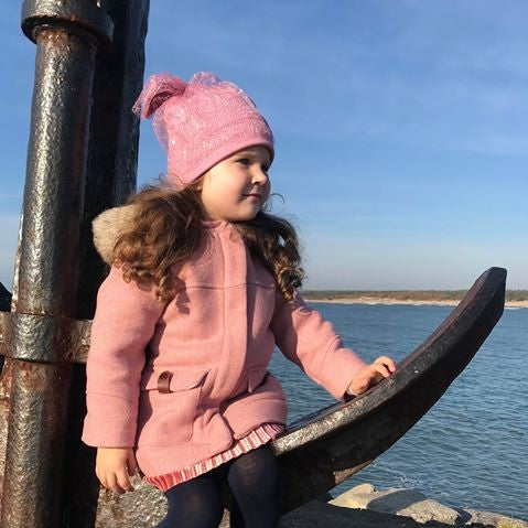 Ypatingai stilinga dviguba kepurė su tinkleliu FASHIONISTA rožinė