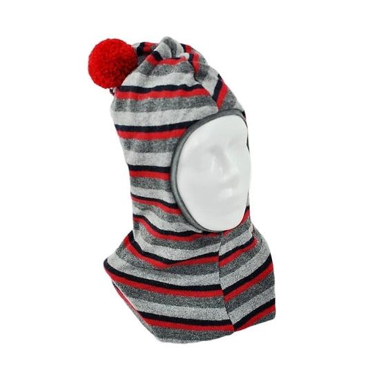 Stylish fall winter wool kids HELMET cherry
