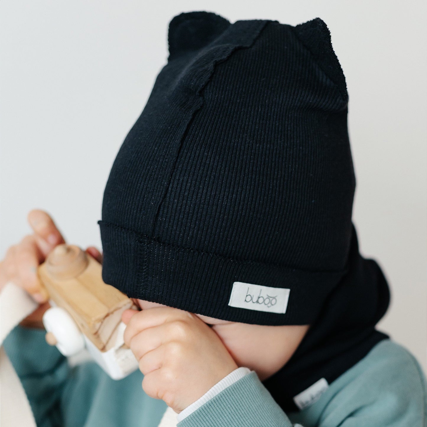 Kids snood scarf for spring  fall - Black