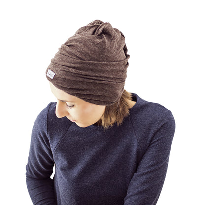 Screw2 Beanie – Mocha | Cozy Wool Blend Beanie for Babies, Kids & Adults