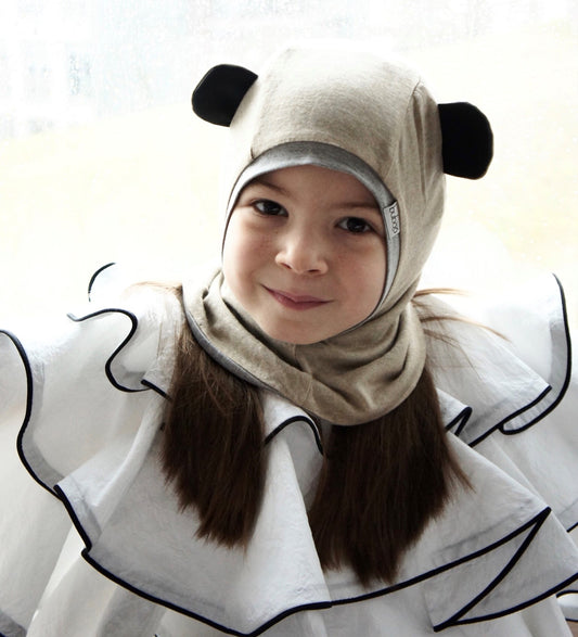 Kids spring/fall helmet BEAR sand