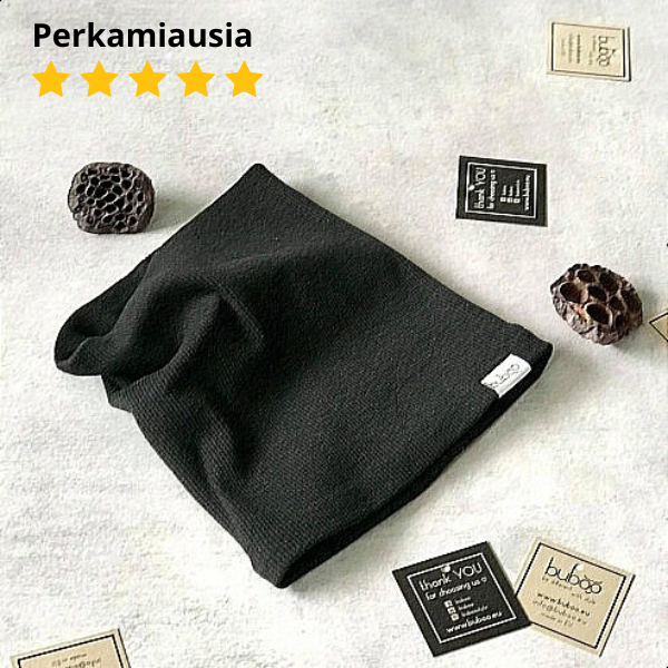 Kids snood scarf for spring  fall - Black