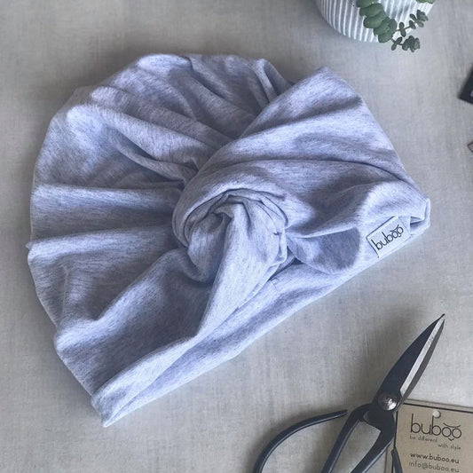 Vasarinė plona kepurė turbanas KNOT pilkas - MIST