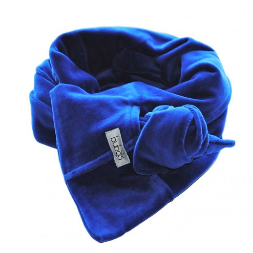 KNOT double layered velour scarf corn flower