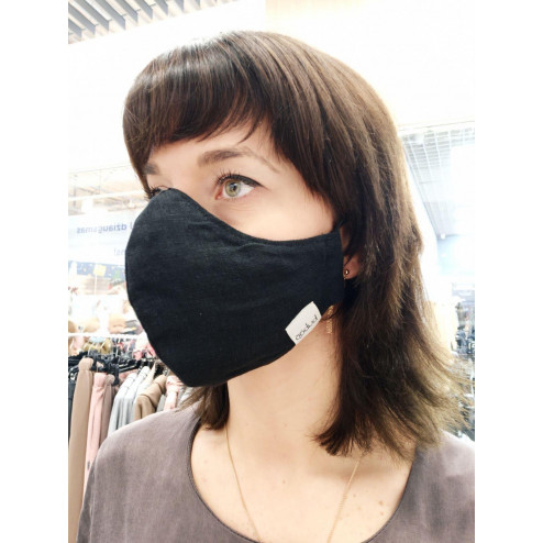 Luxurious fancy female face mask, Green