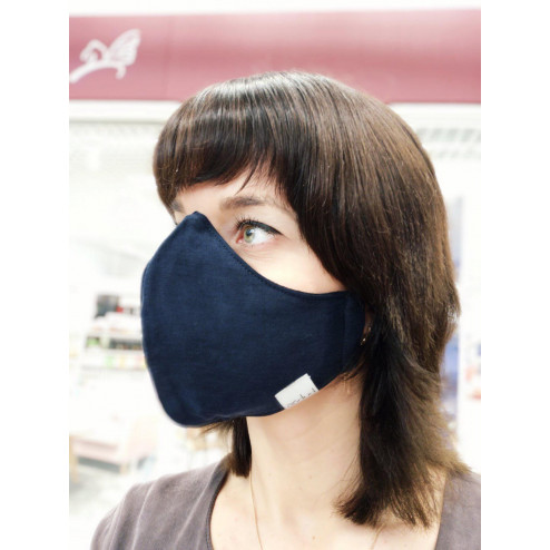 Luxurious fancy female face mask, Green