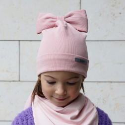 Vaikiška kepurė - ypatingai stilinga FASHIONISTA pudra