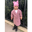 Mergaitiškas rožinis paltukas FASHIONISTA