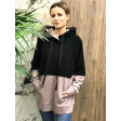 Moteriškas stilingas laisvalaikio džemperis BUBOO active TEDY, juoda/kreminė