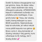 Vienguba kepurė BEAR garstyčios