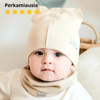 Vienguba kepurė BEAR kreminės  spalvos