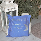 Interior pillow with print MYLIU TAVE, cloud