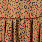 Moteriška prabangi suknelė WOW leopardinė ruda midi