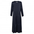 Female luxurious dress WOW cupra fabric blue maxi
