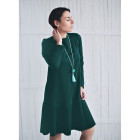 Moteriška patogi ir stilinga suknelė GENEVA smaragdas