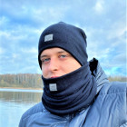 Vyriška kepurė rudeniui žiemai - Tamsiai mėlyna