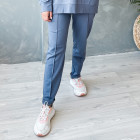 Moteriškos stilingos laisvalaikio kelnės BUBOO active, mėlyna - indigo