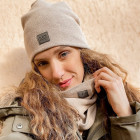 Moteriška kepurė rudeniui žiemai - Latte