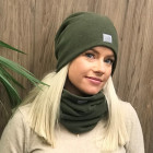 Moteriška patogi, jauki, tobula kepurė -Chaki