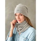 Moteriška kepurė rudeniui žiemai - Pilka