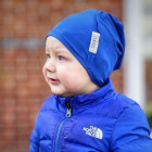 Vaikiška plona kepurė UPSIDEDOWN mėlyna