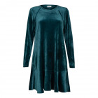 Moteriška prabangi suknelė ROMA smaragdas aksominė