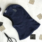 Vaikiška kepurė šalmukas pavasariui / rudeniui / žiemai Bear BUBOO luxury, tamsiai mėlyna