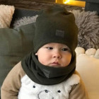 Vaikiška kepurė rudeniui žiemai pavasariui BUBOO luxury - Chaki
