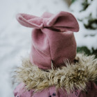 Stilingas patogus rudeninis žieminis vaikiškas šalmukas FASHIONISTA Pelenų Rožė