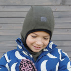 Kid's hat helmet for spring / autumn BUBOO luxury, chaki